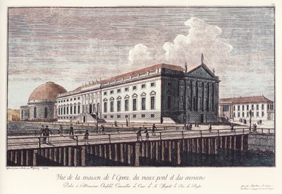 The Royal Opera House in Berlin, now State Opera Unter den Linden, in 1773 by Johann Georg Rosenberg